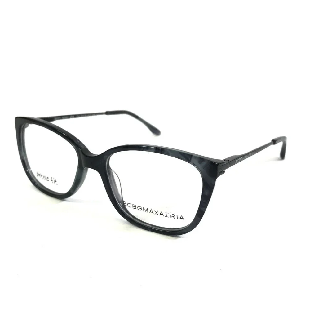 BCBGMAXAZRIA Eyeglasses Frame GALENA BLACK GREY MULTI Cat Eye Full Rim 48-15-130